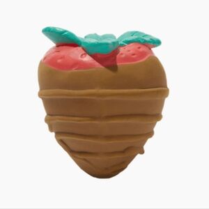 Chocolate Covered Strawberry Dog Toy NWT Squeaker Chew